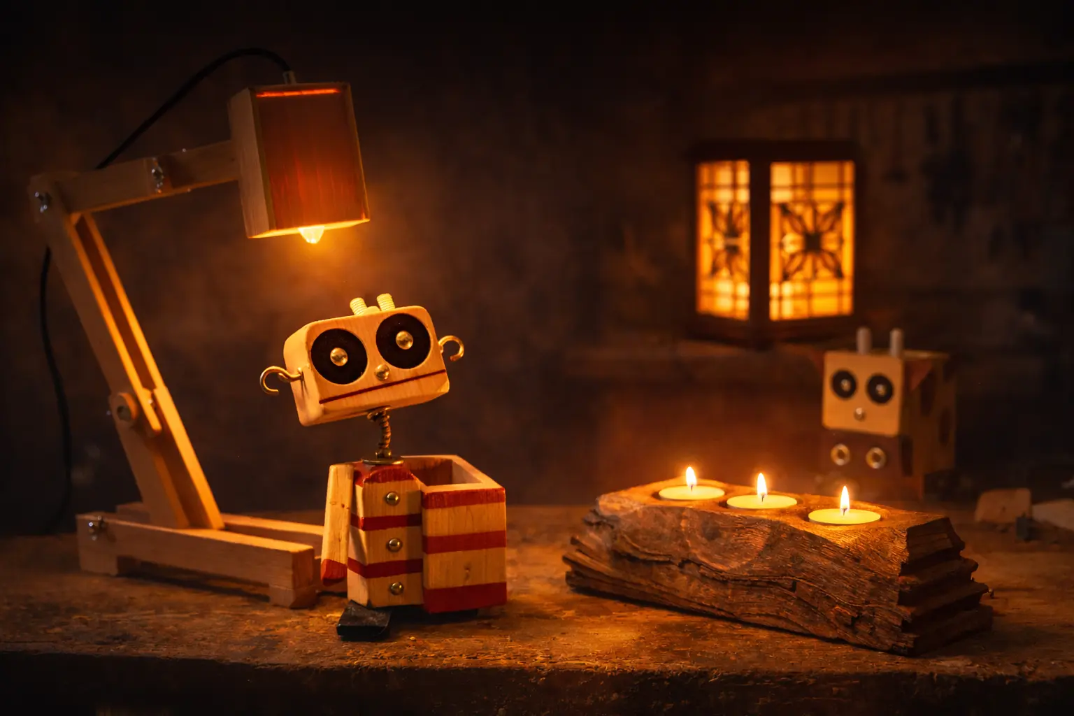 Jizayn Wood Workshop - Handmade Natural Wood Production Bench